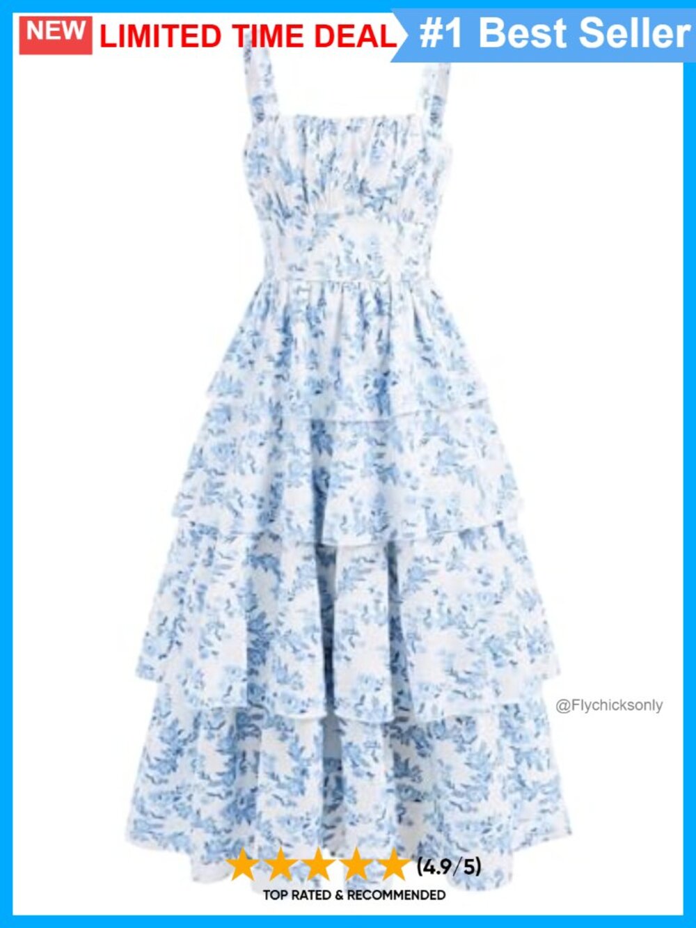 Girls Floral Tiered Maxi Dress Sleeveless Boho Summer